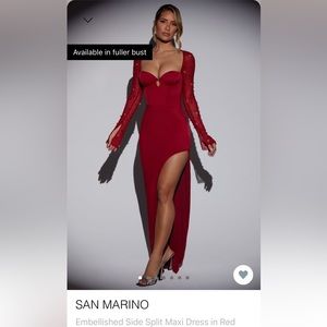 Oh Polly San Marino burgundy maroon dress size 4 worn once